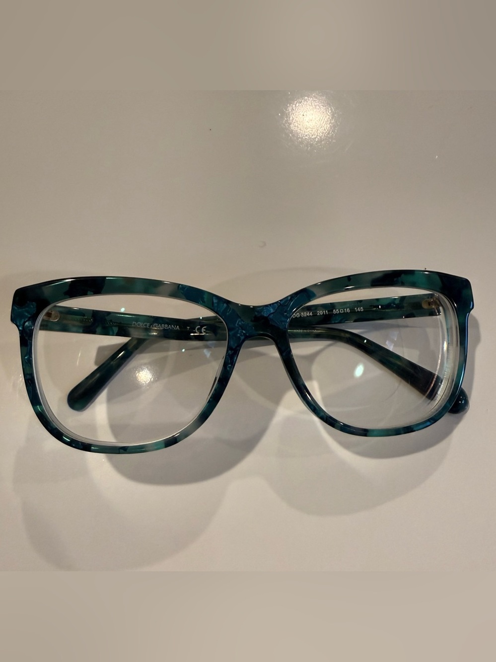 Dolce & Gabbana Women's Blue Tortoiseshell Optical Glasses